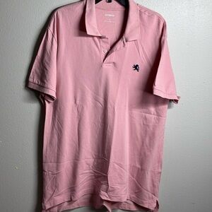 Express Men Polo Pink Short Sleeve Shirt ‎Size XL
